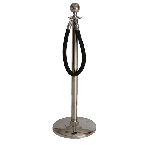 thumbnail interactive-video image 1 of Stanchions Express Braided Rope With Chrome Hooks – 5 Ft, 1 1/4" Diameter (Choose Black, Blue, Or Red) CLOSEOUT! 1 of 3